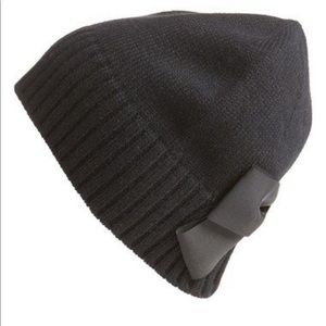 Kate spade bow black beanie